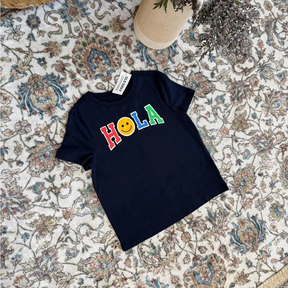 New Old Navy ‘Hola’ Graphic T-Shirt Unisex 3T Toddler  New with tags